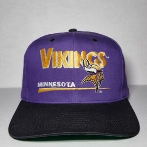 Nwt Vintage 90s Minnesota Vikings Hat Cap Snapback 🔥